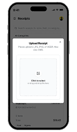 Receiptbox mobile upload flow
