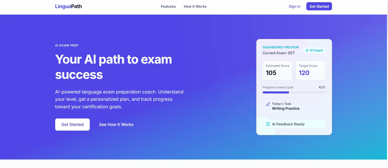 LinguaPath app preview